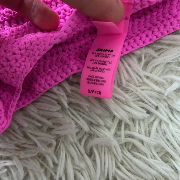 Skims Women's Pink Bikinis-and-tankini-sets - Picture 5 of 6